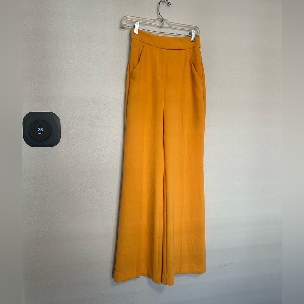 Vibrant Mustard Wide-Leg Pants